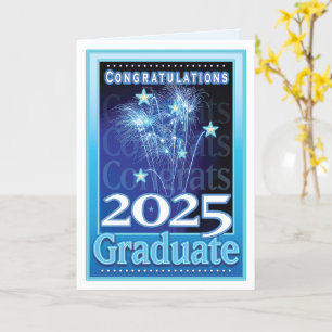 Cartão parabéns De Graduação 2025 Fogos De Artifício Fest