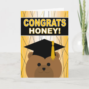 Cartão Parabéns de graduação Mel / Esposa