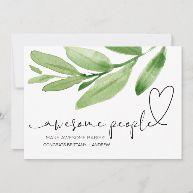 Cartão Parabéns de gravidez Presente para o Novo Bebê Ami (Frente)