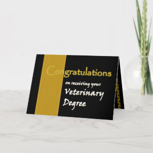 Cartão PARABÉNS DE NOME PERSONALIZADO - Diploma Veterinár