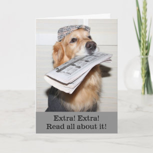 Cartão Parabéns de notícias do grande Ouro