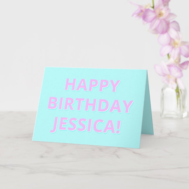 Cartão Parabéns de texto personalizável para qualquer nom (Orquídea)