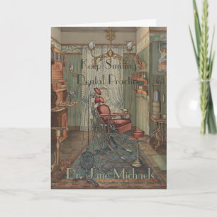 Cartão Parabéns Dentista Dental Practice Watercolor