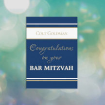 Parabéns do Bar Personalizado Mitzvah