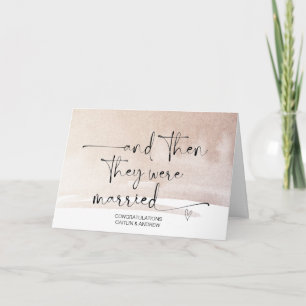 Cartão Parabéns do Dia do Casamento para Noiva e Groom Ca