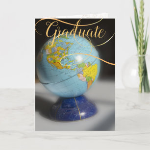 Cartão Parabéns do Globo de Graduação