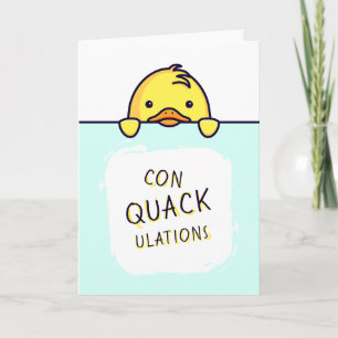 Cartão Parabéns Duck Pun