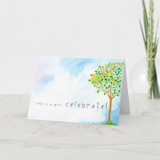 Cartão Parabéns em sua adopção