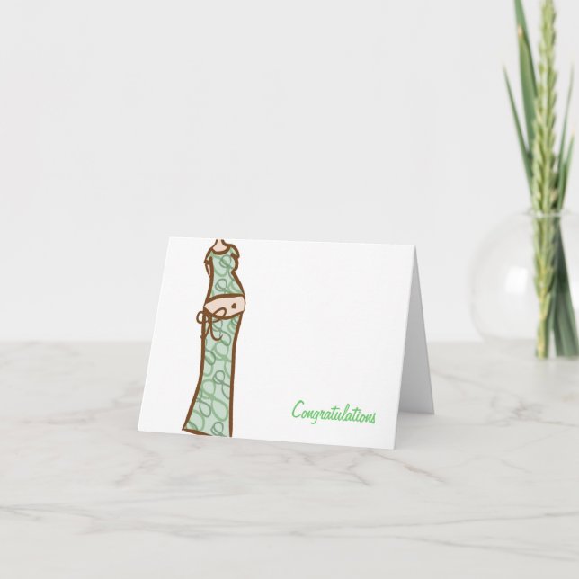 Cartão Parabéns em sua gravidez (Frente)