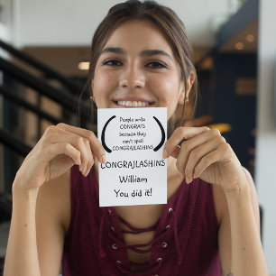 Cartão Parabéns Engraçados Costumeiros Citações de Humor 