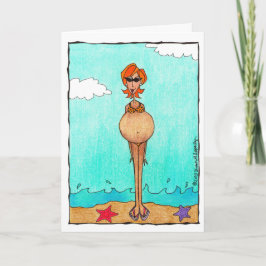 Cartão Parabéns engraçados para chá de bebê de gravidez f