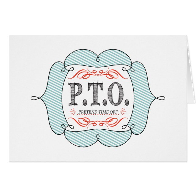 Cartão Parabéns Engraçados Promovidos para Fingir o Tempo (Frente horizontal)