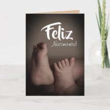 Parabéns Espanhóis "Feliz Nacimiento" Baby