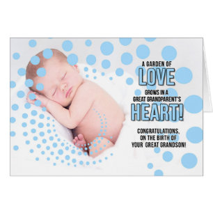 Cartão Parabéns Excelentes Avós pelo novo neto