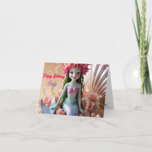 Cartão Parabéns florais cor-de-rosa personalizado