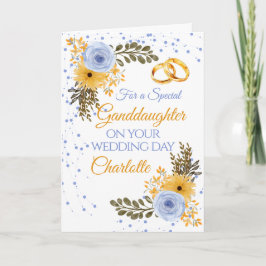 Cartão Parabéns Florais do Dia de Nuptura da Avó