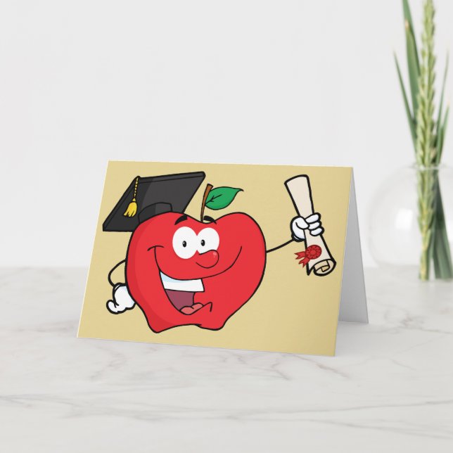 Cartão Parabéns Formando a aceitação escolar (Frente)