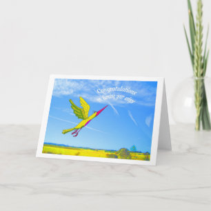 Cartão Parabéns, ganhando suas asas