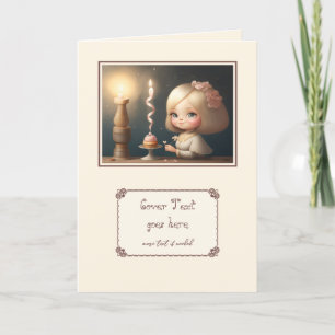 Cartão Parabéns, garota 01