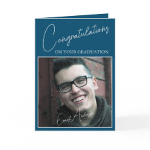 Parabéns Graduação de Foto do Formando Azul