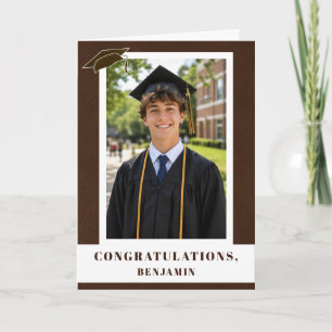 Cartão Parabéns Graduação Foto de Graduado