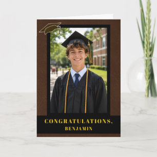 Cartão Parabéns Graduação Foto de Graduado