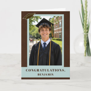 Cartão Parabéns Graduação Foto de Graduado