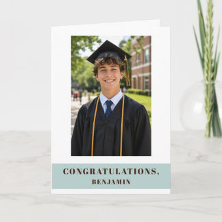 Cartão Parabéns Graduação Foto de Graduado