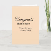 Parabéns graduado nome universidade turma de 20XX 