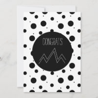 Parabéns Graduado Pontos Monocromáticos Montanha A