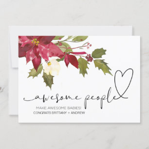 Cartão Parabéns Gravidez Parabéns Natal