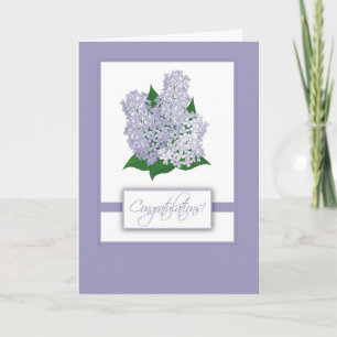 Cartão parabéns Lilacs 2838