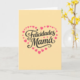 Cartão Parabéns Mamãe Feliz Dia das Mães Caligrafia   