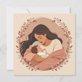 Cartão Parabéns mamãe nova mãe