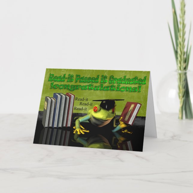 Cartão Parabéns na graduação, você graduou-se (Frente)