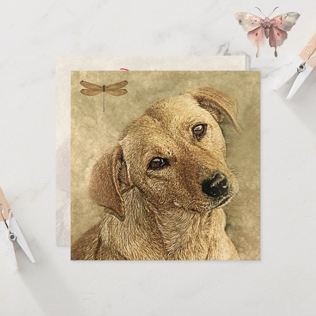 Cartão Parabéns na nova placa de cachorro Pet (Criador carregado)