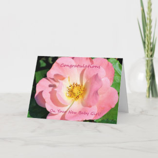 Cartão Parabéns Na Sua Nova Menina