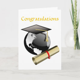 Cartão Parabéns na sua placa de desempenho