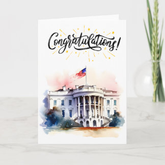 Cartão Parabéns na sua primeira eleição