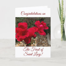 Parabéns no Banquete da Santo Lucy,