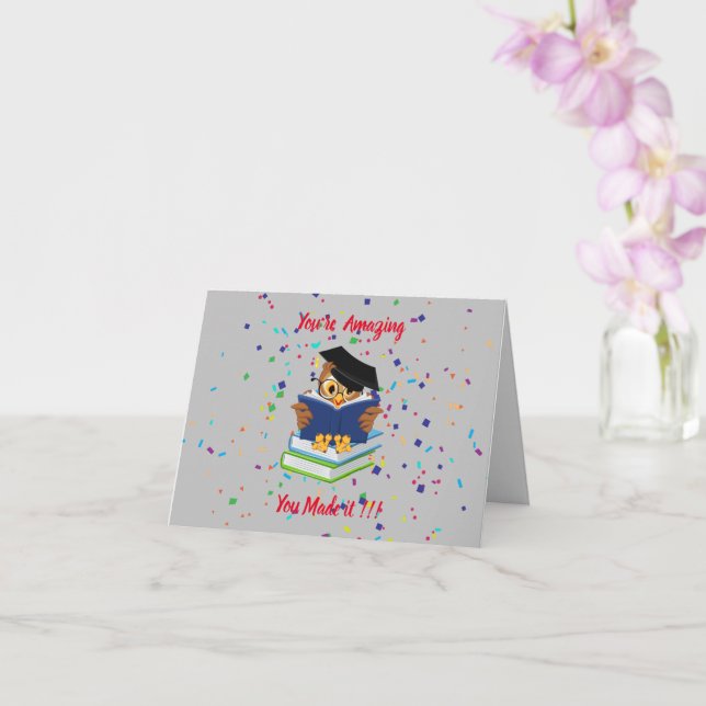 Cartão parabéns no dia da formatura (Orquídea)
