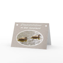 Parabéns no Noivado, Par de Patos de Madeira