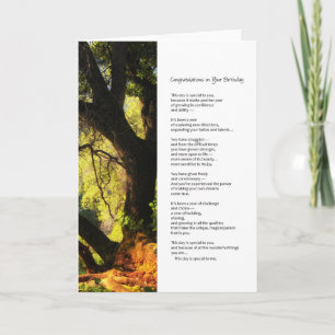 Cartão Parabéns no seu aniversário...