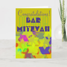 Cartão Parabéns no seu Bar Mitzvah
