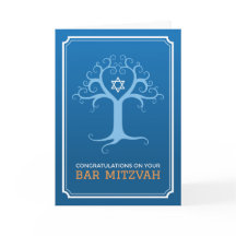Parabéns no seu bar mitzvah árvore da vida