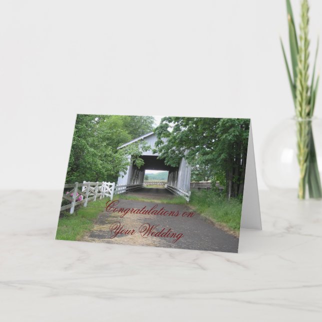 Cartão Parabéns no seu casamento (Frente)