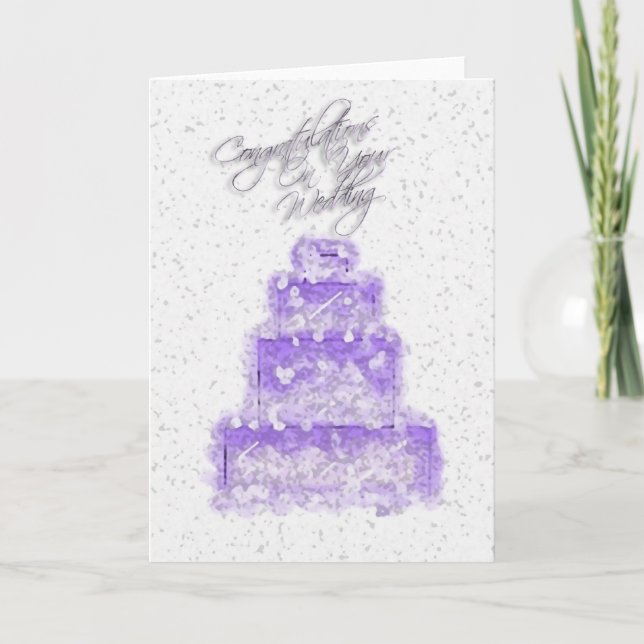 Cartão Parabéns No Seu Casamento (Frente)