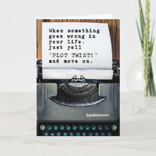 Cartão Parabéns no seu divórcio "Plot Twist" Card