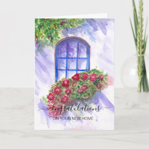 Cartão parabéns no seu novo agente imobiliário doméstico