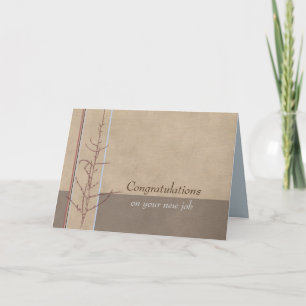 Cartão Parabéns No Seu Novo Trabalho
